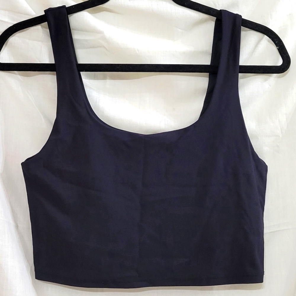 Fabletics Built-In Bra Tank Black Women's Size Medium